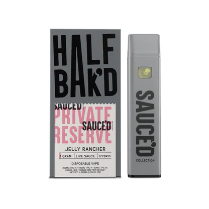 Half Bak'd Private Reserve Live Sauce 1g Disposables (5pk)
