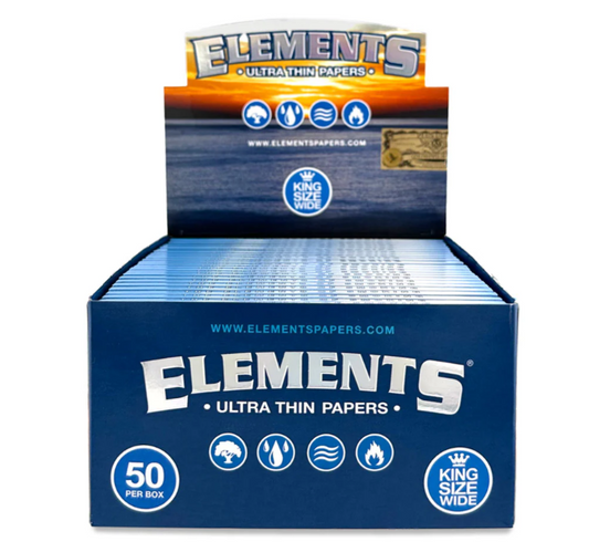 Elements Rolling Papers King Size Wide - 50 packs