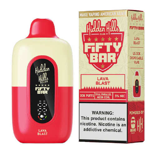 Fifty Bar Disposable Vape - Hidden Hills Club (5%, 20K Puffs) (5ct) Disposable Nicotine