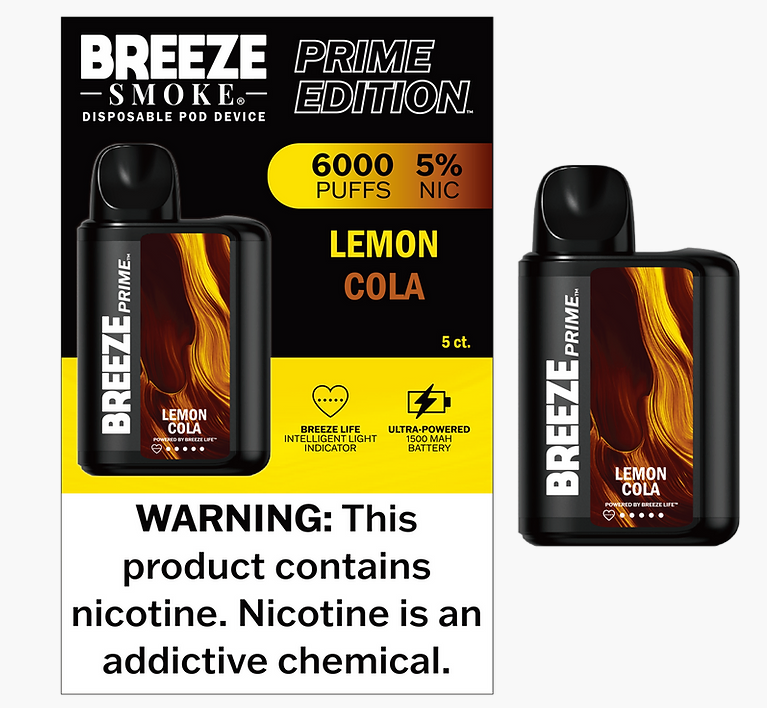 Breeze Prime 6000 Puff *New Flavors*