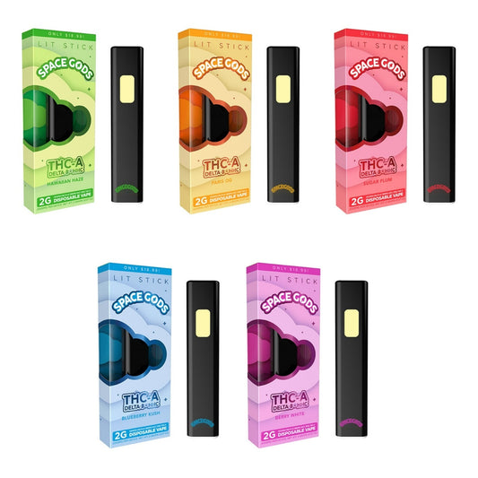 Space Gods Lit Stick 2g THC-A Disposable (5pk)
