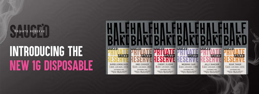 Half Bak'd Private Reserve Live Sauce 1g Disposables (5pk)