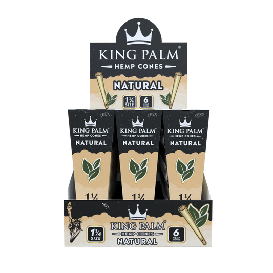 King Palm - Natural Hemp Cones (30ct)