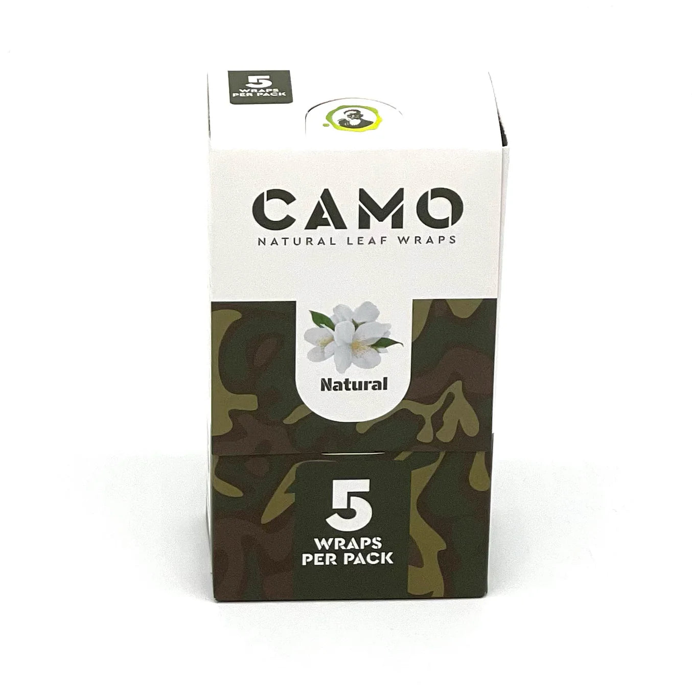 Camo Natural Leaf Wraps (25 Packs of 5 Wraps)