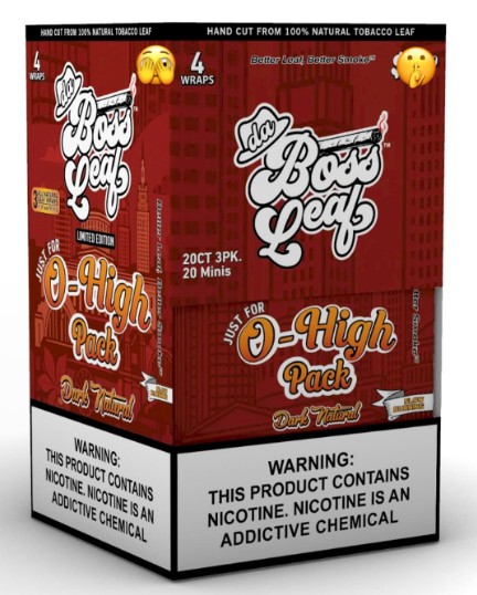 Da Boss Limited O-High Leaf Wraps  - 5 Pack (8ct)