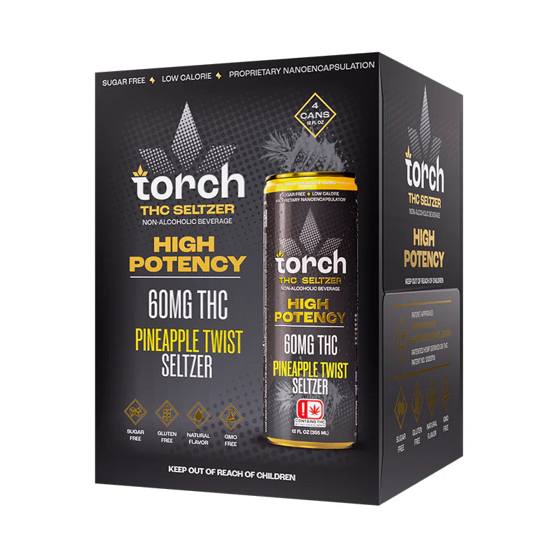 Torch THC High Potency Seltzer | (60mg) 12oz. (4 Cans)