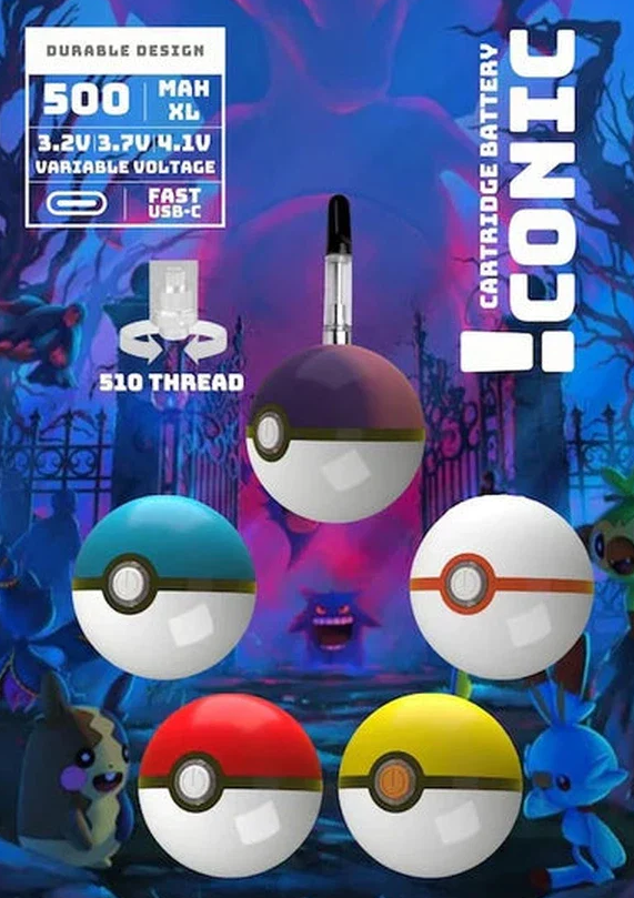 Iconic Pokemon Ball - 510 Cartridge Battery