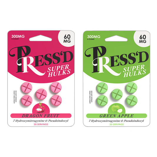Press'd - 7OH Extra Strength 60mg Flavored Tablets (5ct) 10pk