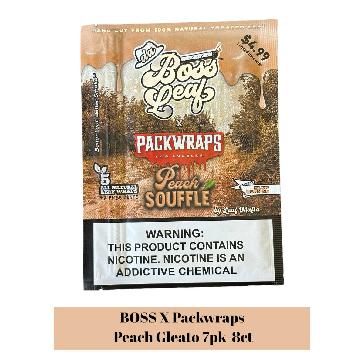 Da Boss Leaf Wraps - 5 Pack (8ct)