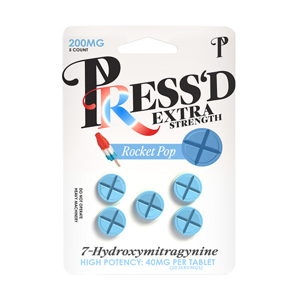 Press'D -7 Hydroxymitragynine Extra Strength Tablets - Original - 40mg