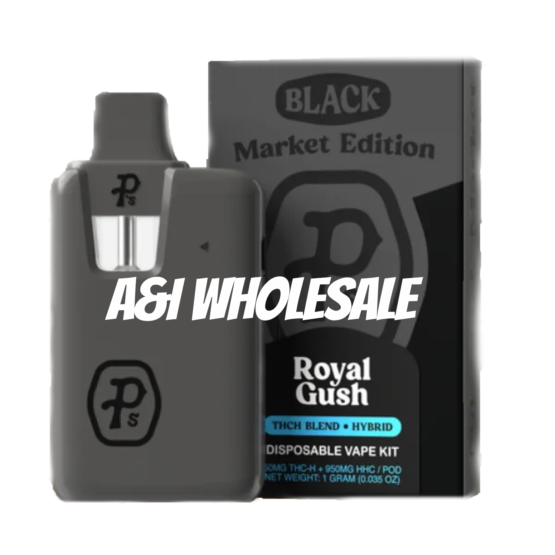 Pushin P's Black Market - THCh Royal Gush (6ct) - Disposable vape kit