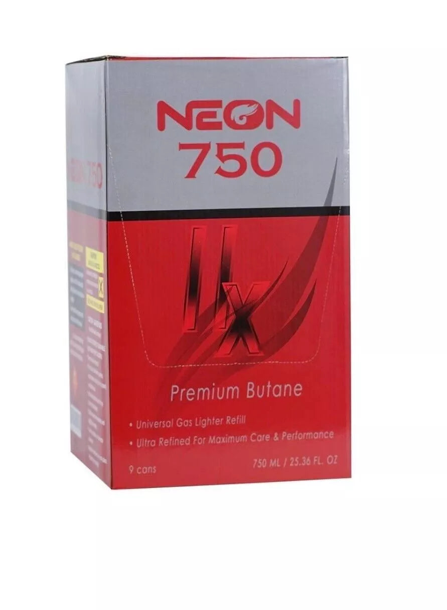 Neon 750 Ml Butane - 9 pack