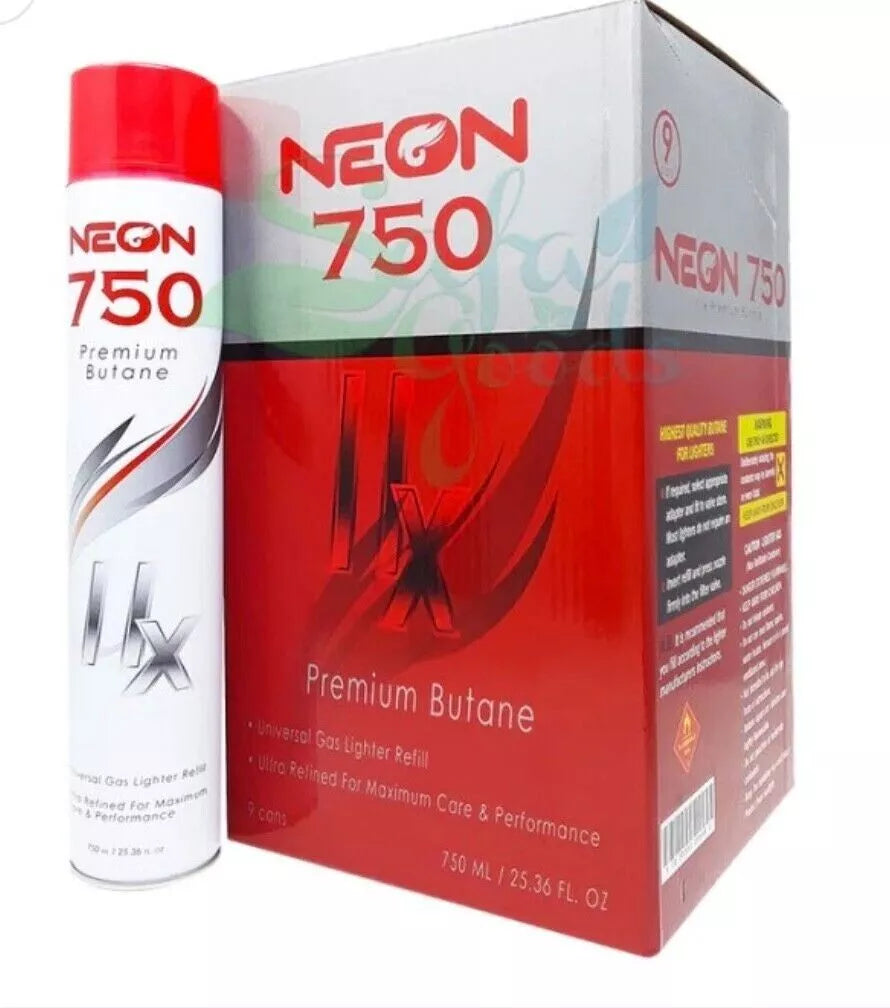 Neon 750 Ml Butane - 9 pack