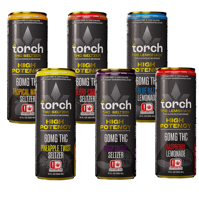 Torch THC High Potency Seltzer | (60mg) 12oz. (4 Cans)