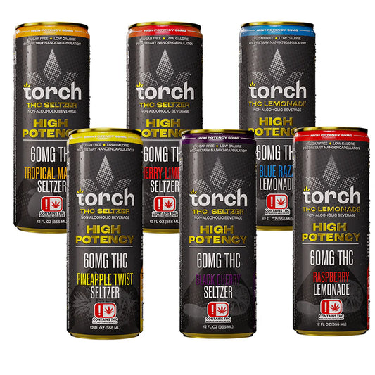 Torch THC High Potency Seltzer | (60mg) 12oz. (4 Cans)