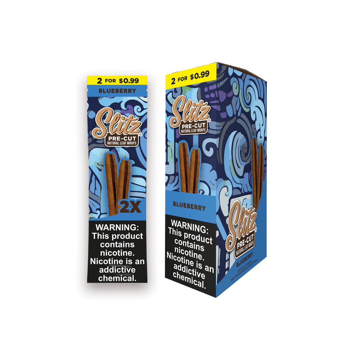 Slitz Leaf Wraps 2/.99 - 15 Pack