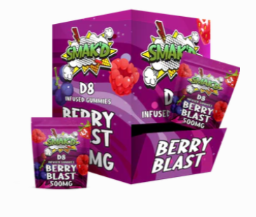 Smak'D - D8 Infused Gummy 500mg - 30 Pack