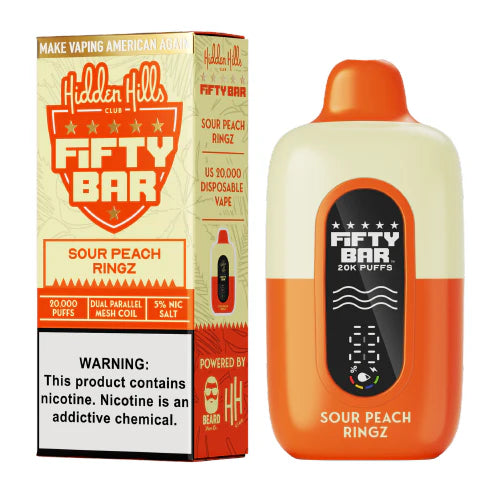 Fifty Bar Disposable Vape - Hidden Hills Club (5%, 20K Puffs) (5ct) Disposable Nicotine