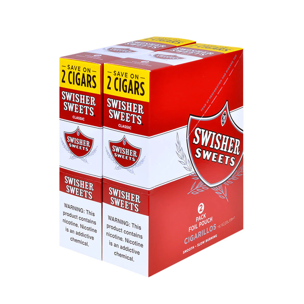 Swisher Cigarillos - 2 Pack - Pre-priced (30 Packs) Tobacco Product