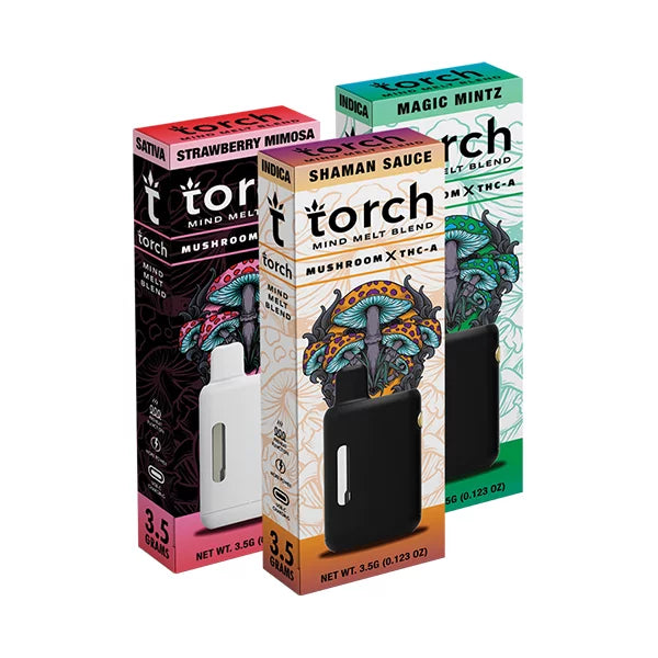 Torch Hemp Mind Melt 3.5G Disposable. Mushroom x Delta