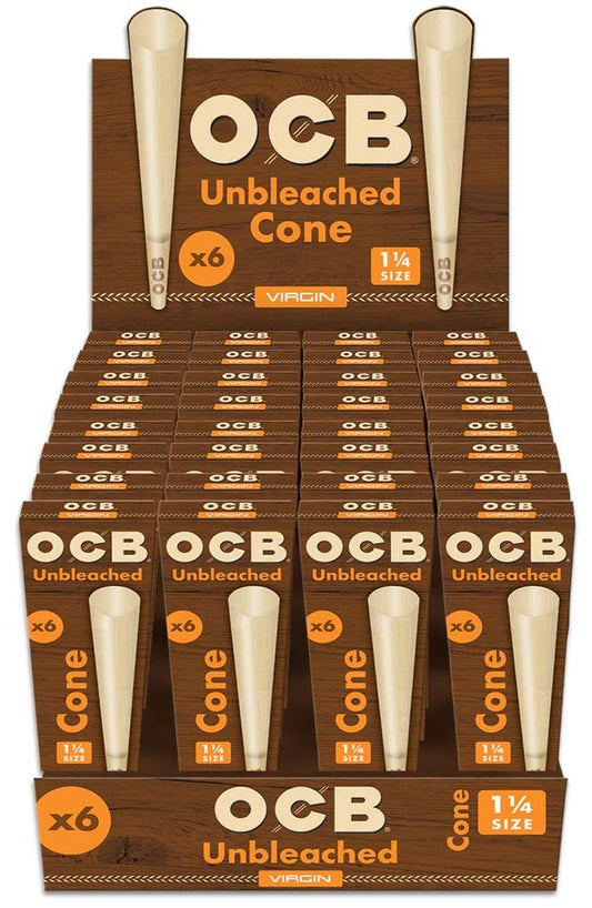 OCB Unbleached Virgin Cones (32pk 6ct)