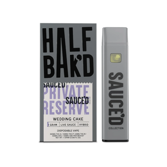 Half Bak'd Private Reserve Live Sauce 1g Disposables (5pk)