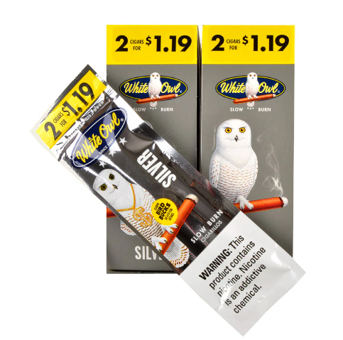 White Owl Cigarillos - 2 Pack - Prepriced $1.19 (30 Packs) Tobacco Product