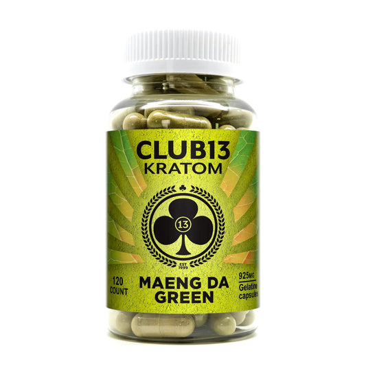 Club 13 Kratom Capsules - Maeng Da Green