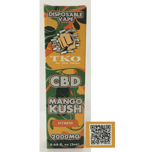 TKO - Mango Kush 2 Gram CBD Disposable - 8 Pack