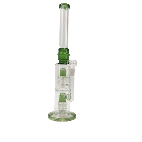Large Double Chamber Puck Perc Waterpipe