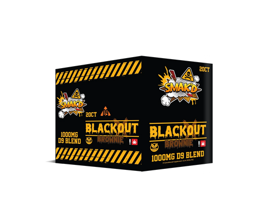 Smak'D - 1000MG D9 Blackout Brownie - 20 Pack