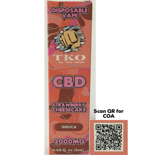 TKO - Strawberry Cheesecake CBD Disposable - 2000mg