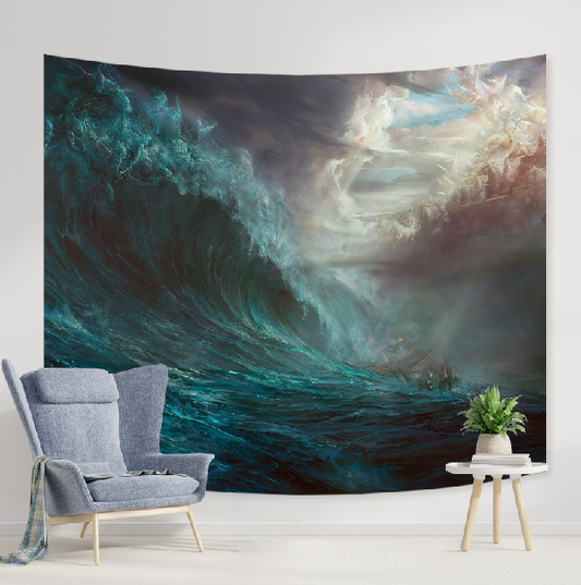 Wave & Sunset - Tapestry