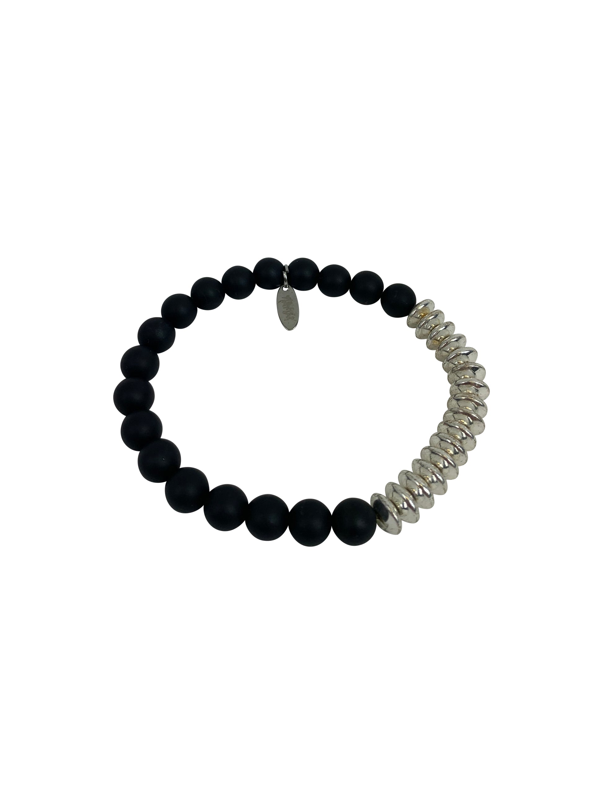 Beaded Maniak Bracelet with Metal Accents