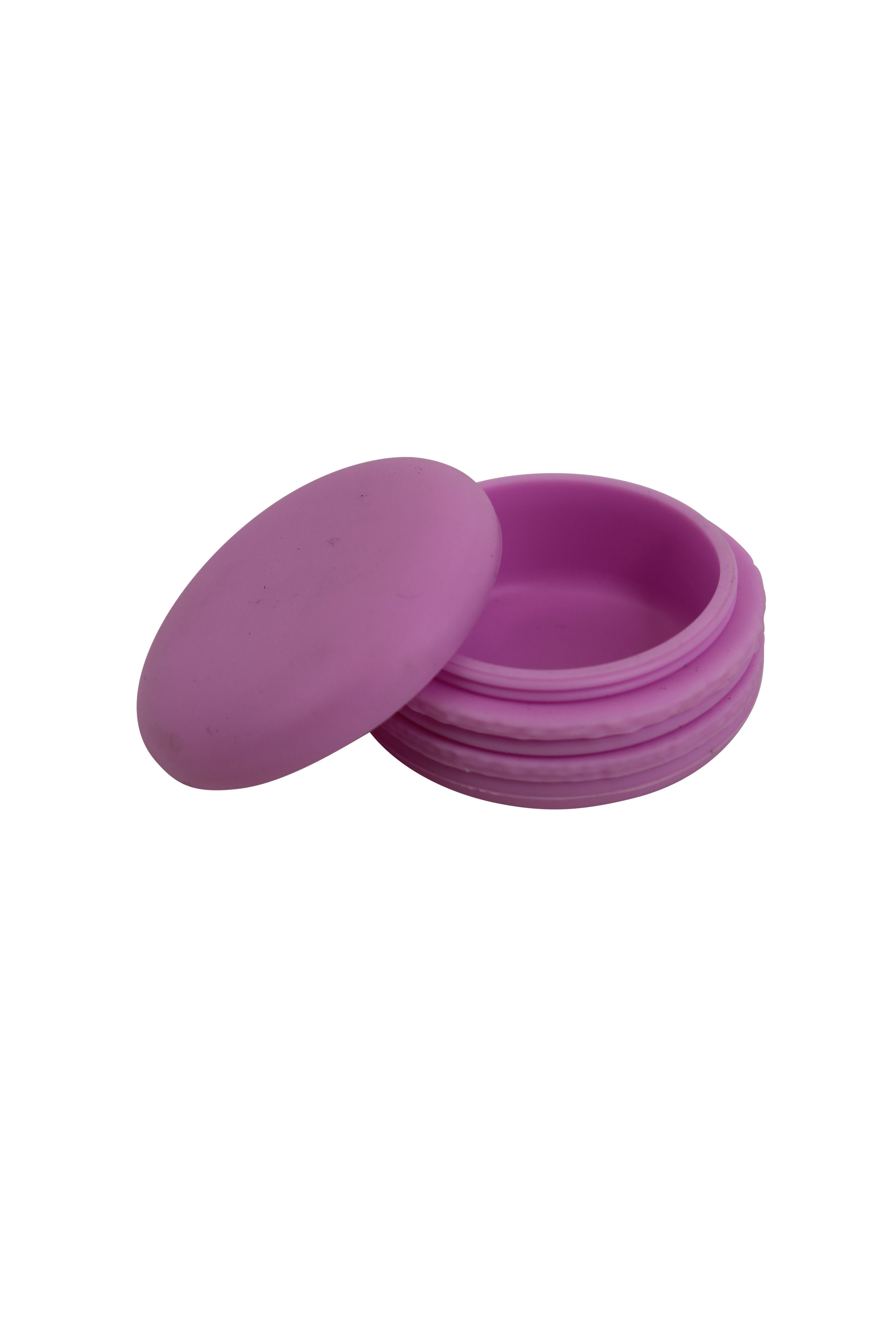 Silicone Macaron Puck Containers