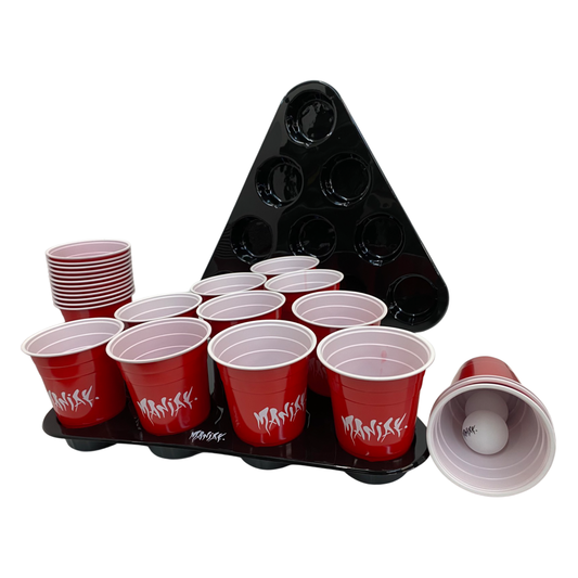 Maniak Beer Pong Kit with Rack