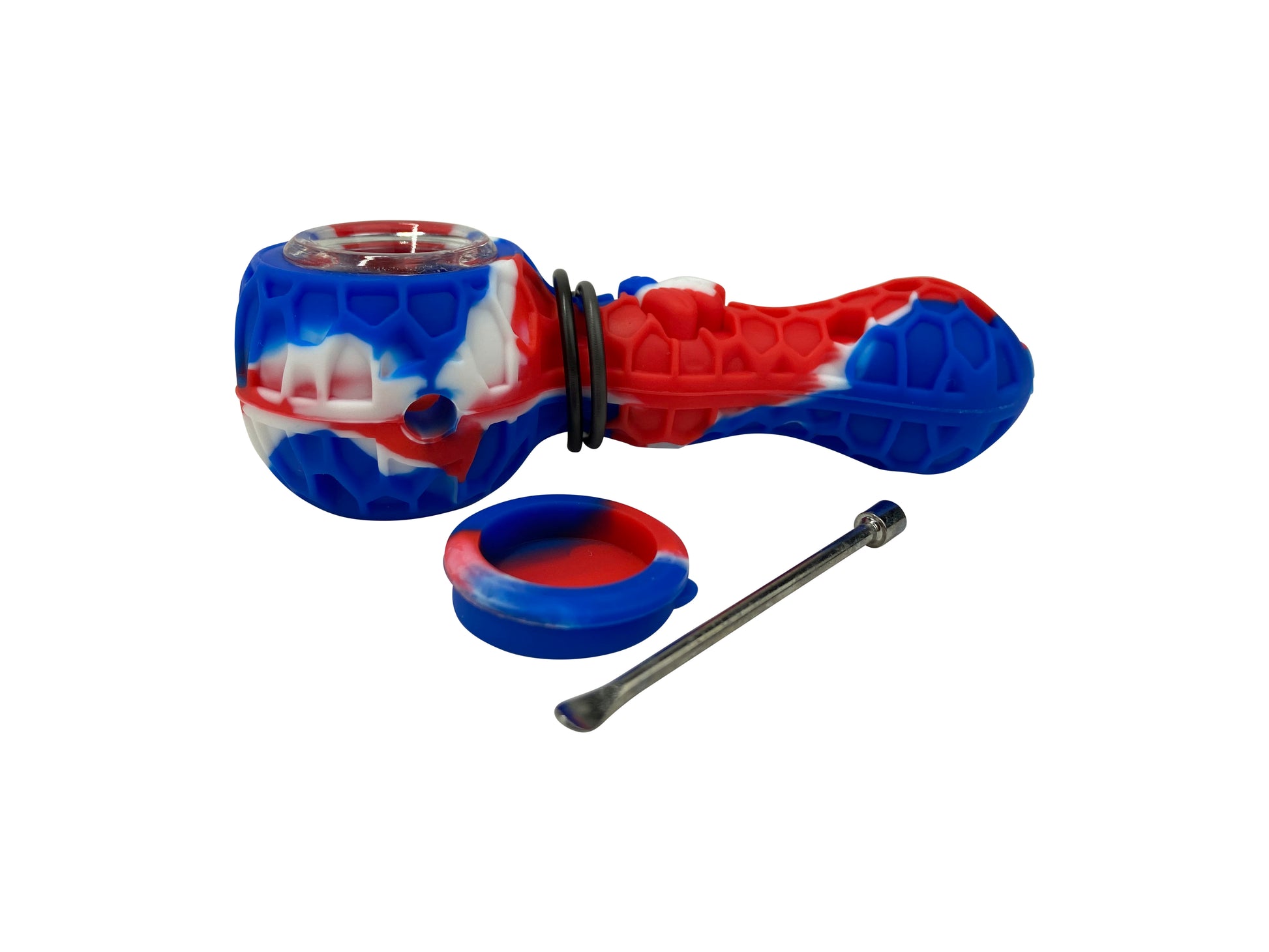 Silicone Hand Pipes | Maniak- Honeycomb