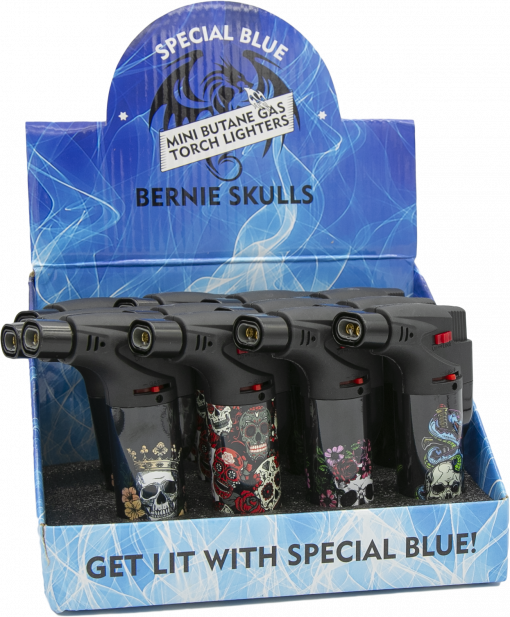 Special Blue Bernie Skulls 12 PCS