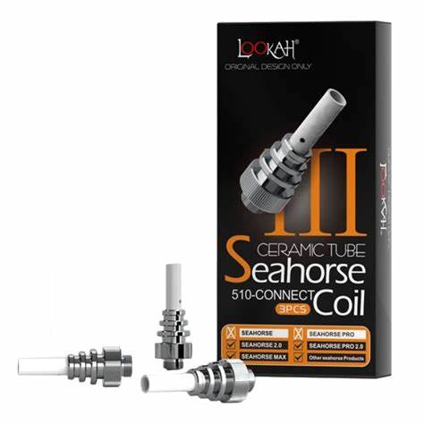 Lookah - Seahorse III Ceramic Tube Coil - 3 Pieces