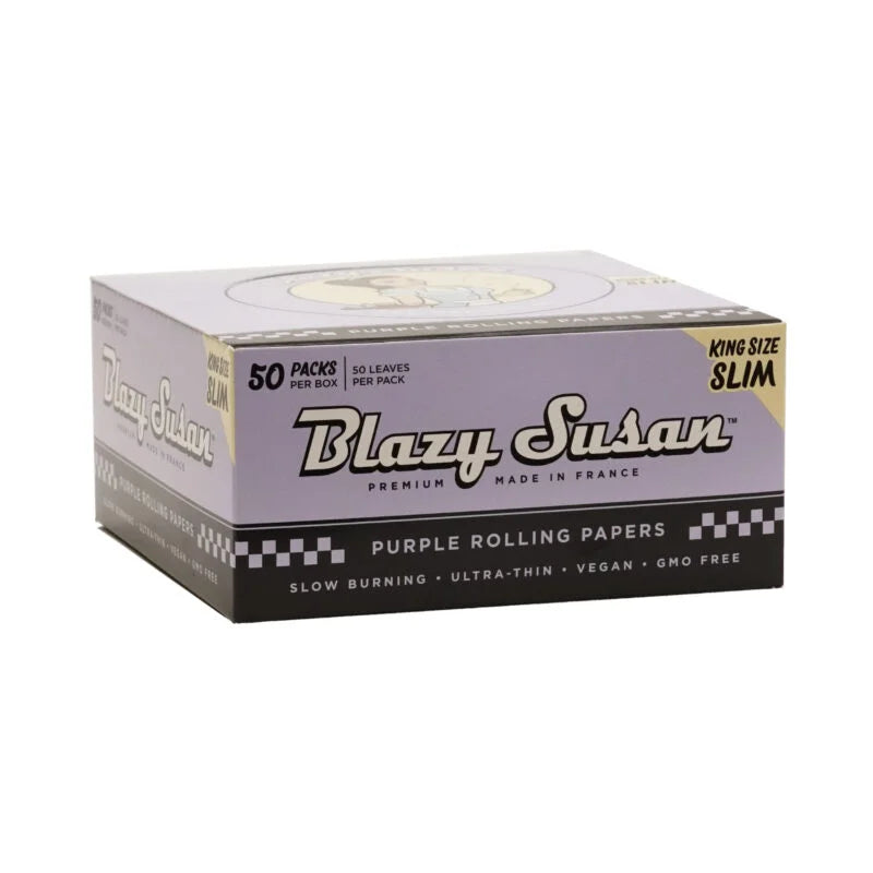 Blazy Susan - King Size Purple Rolling Papers | 50 Pack