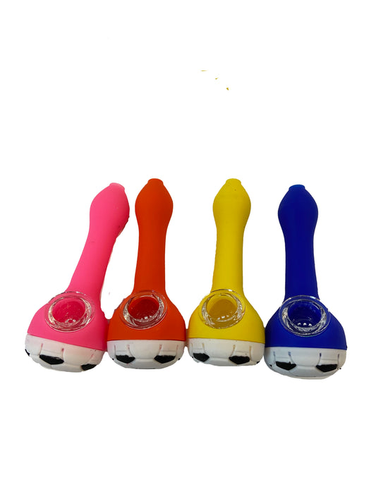 Silicone Soccer Bowl Hand Pipe