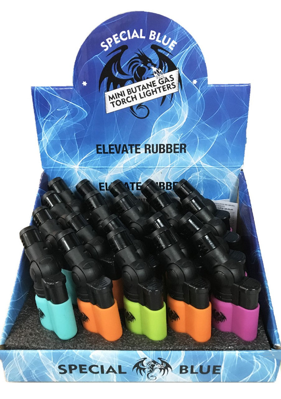 Special Blue Elevate Mini Rubber Torch Lighter 20 PCS Torch x