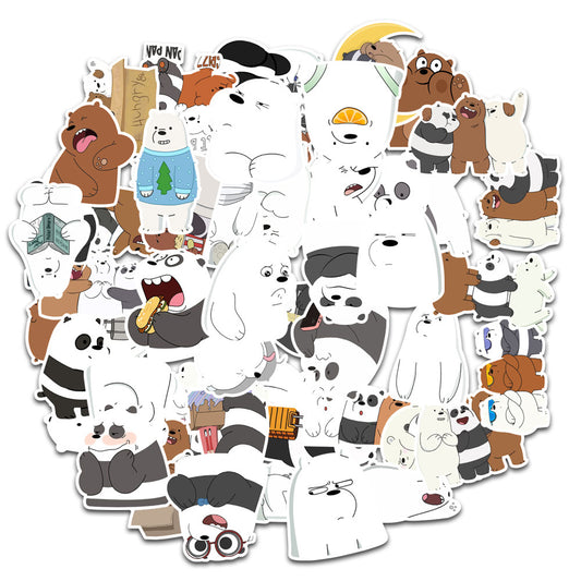 Bear Themed Stickers - 50 Pack