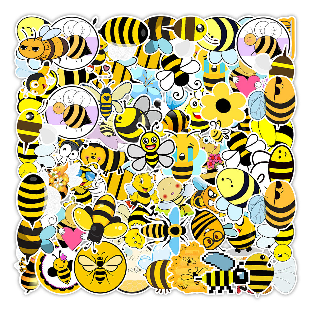 Bumble Bees Theme Stickers - 50 Pack