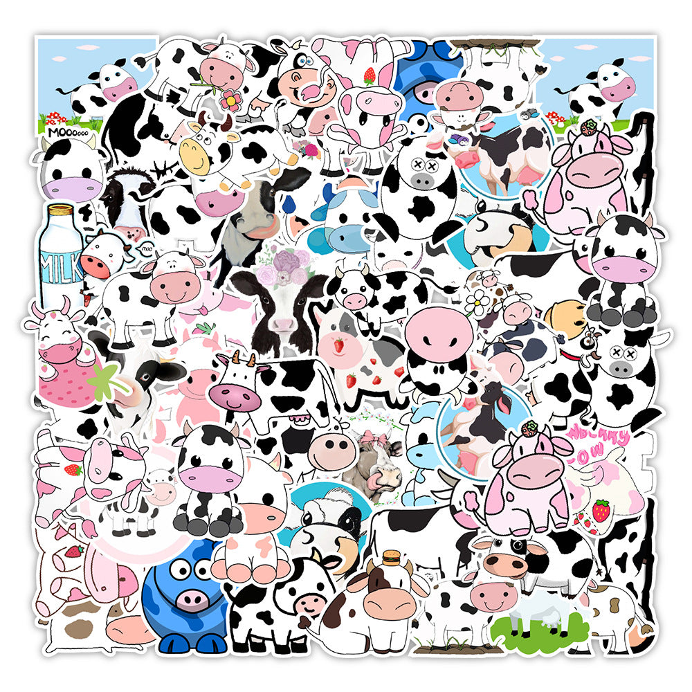 Cow Theme Sticker Pack - 50 Pack