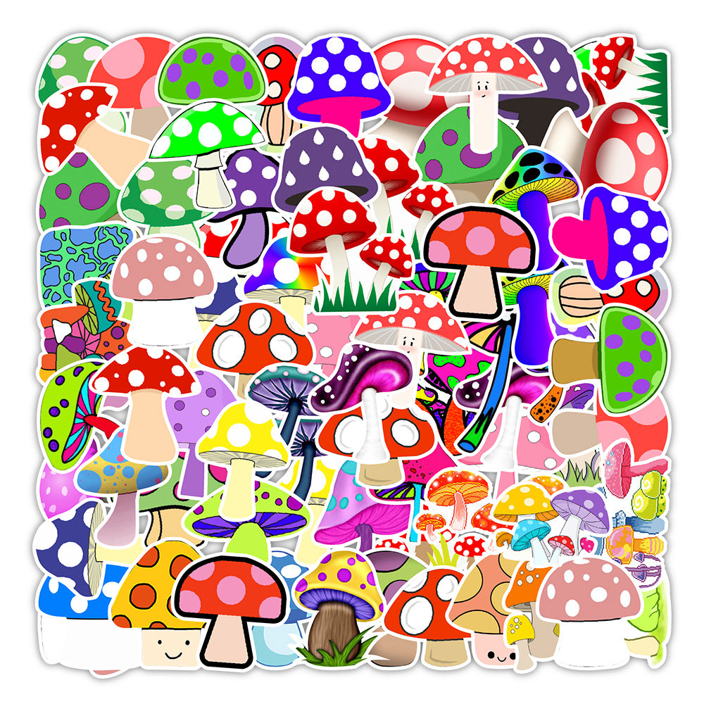 Shroom Themed Stickers - 50 Pack