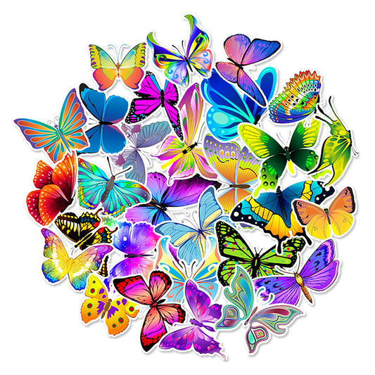 Butterfly Theme Stickers - 50 Pack