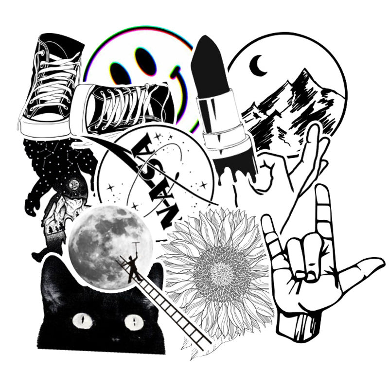 Black & White II Theme Stickers
