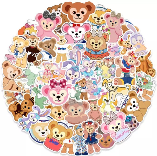 Teddy Bear Themed Stickers - 50 Pack