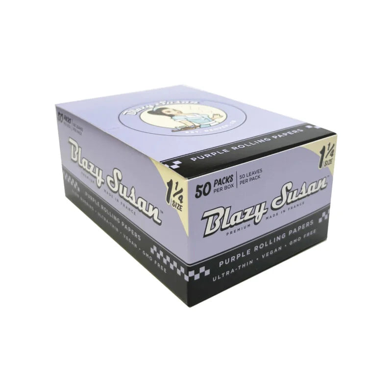 Blazy Susan - Purple 1-1/4″ Rolling Papers | 50 Pack